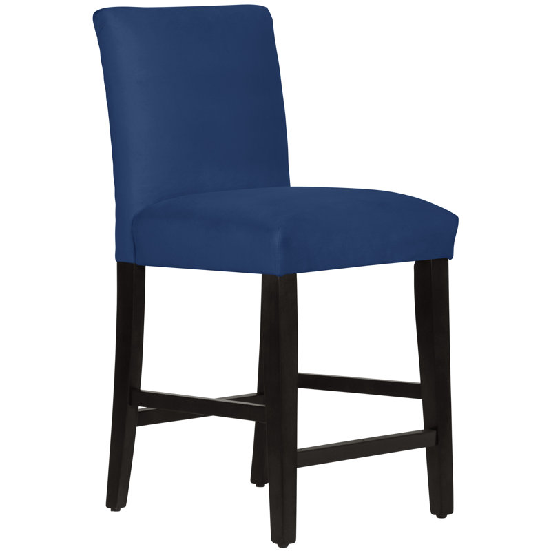 Tabouret de bar et de comptoir Hadrien, Tabouret de comptoir (siège d'une hauteur de 26 p, Bois noir