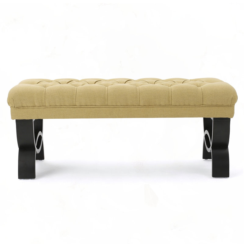Contemporary Ottoman Bench, Yellow