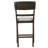 2pc Transitional Upholstered Counter Height Dining Chair Bar Stools Brown Finish Wooden Furniture