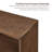 Leather Top Nightstand End Table with Two Drawers