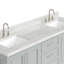Meuble-lavabo double avec plateau Abshire 73-93359382