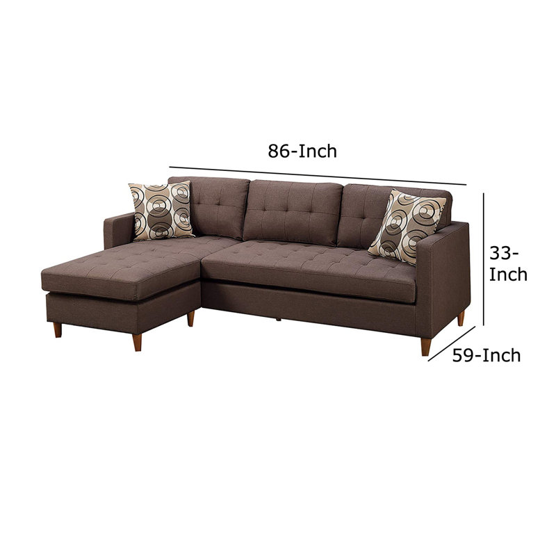 Haskell Upholstered L-Shaped Sectional Reversible, null