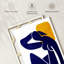 Silhouette de femme abstraite sur toile-1213550792