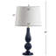 Lampe de table DEL en verre / métal 28 po Marlee-98632891