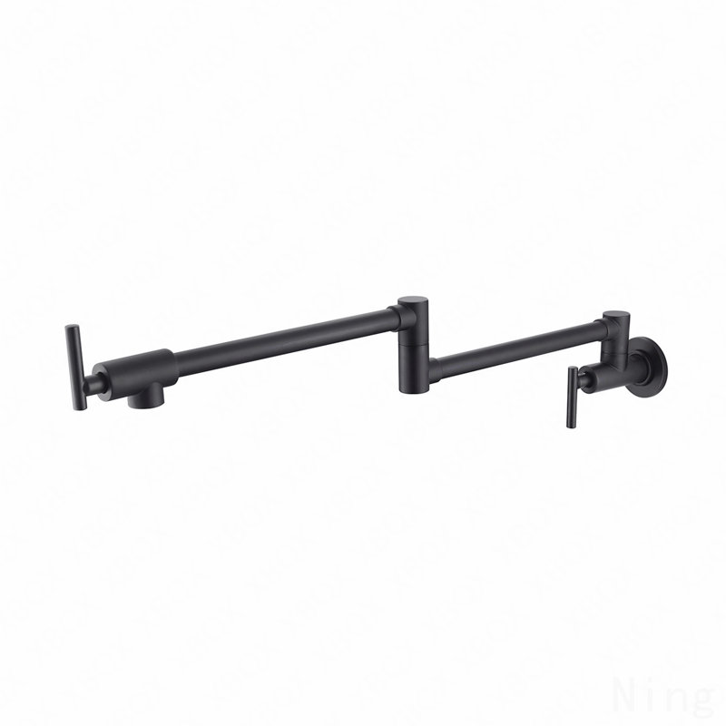 Robinet remplisseur mural, Noir mat