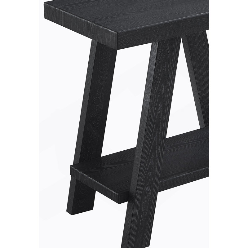 Table de bout Athens, Noir, H 22 po x l 14 po x P 23,5 po, Noir