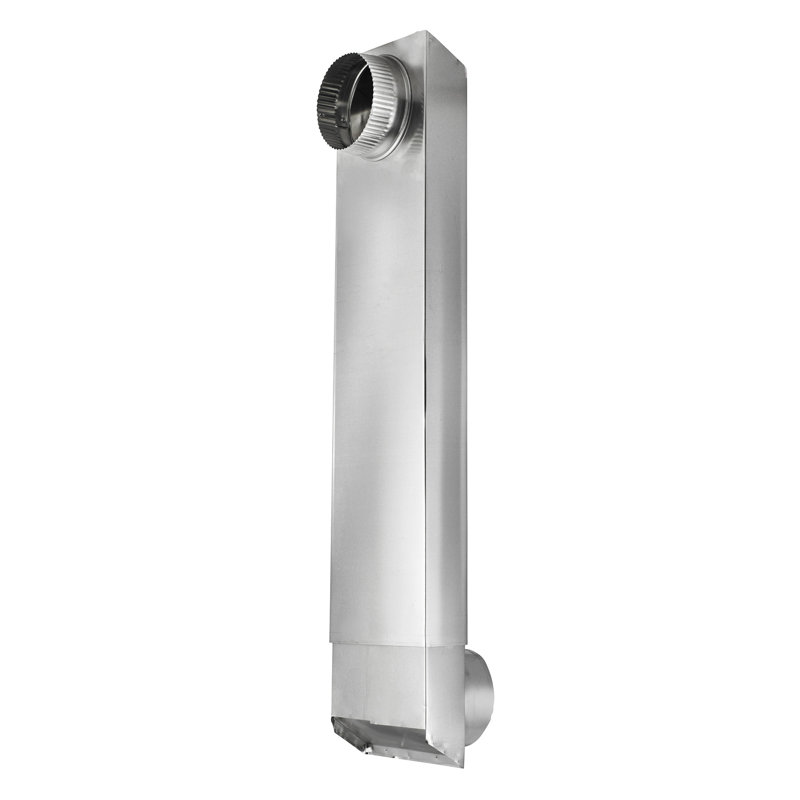 Lambro® Periscope 90° Rectangular Aluminum Dryer Duct (18-30 In.), 4.5" H x 6" W x 22.75" D