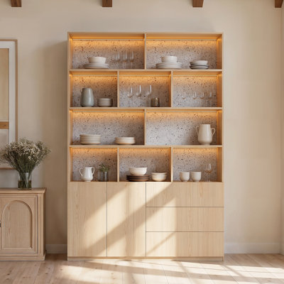 92.5''H X 63''W Two-Door Display Cabinet