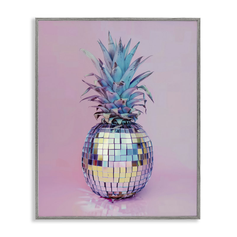 «Dazzling Disco Ball Pineapple», estampe numérique, design par Arlington Prints, H 20 po x l 16 po