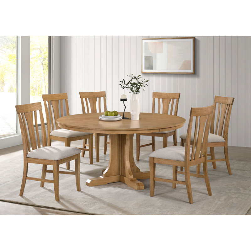 Ensemble de table de salle à manger 7 pièces Hartville, 7 pièces : table, 6 chaises