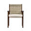 Ensemble de chaises d'extérieur en bois d'acacia avec coussins imperméables