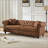 Living Room With Tech Fabric Chesterfield Sofa With Rolled Arms 3 Seater Sofa With Button Design And 2 Cushions For Apartment, Office, Living Room-1171688771-1171688772