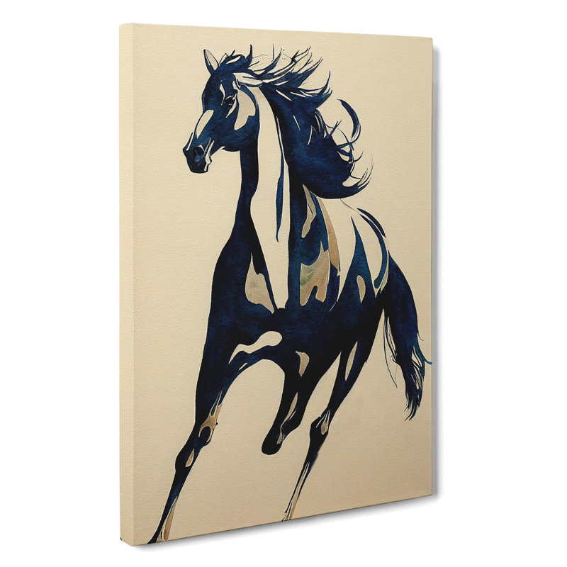 Running Horse - Wrapped Canvas, 76cm H x 50cm W x 3cm D