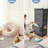 Annyka 5 Drawer Steel Dresser, Beige-1822004401