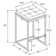 Simmerman Upholstered Counter Stool with Metal Frame