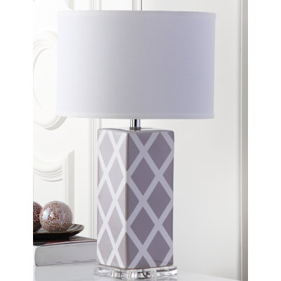 Kaydence Shade: 100% Cotton / Base: Ceramic Table Lamp