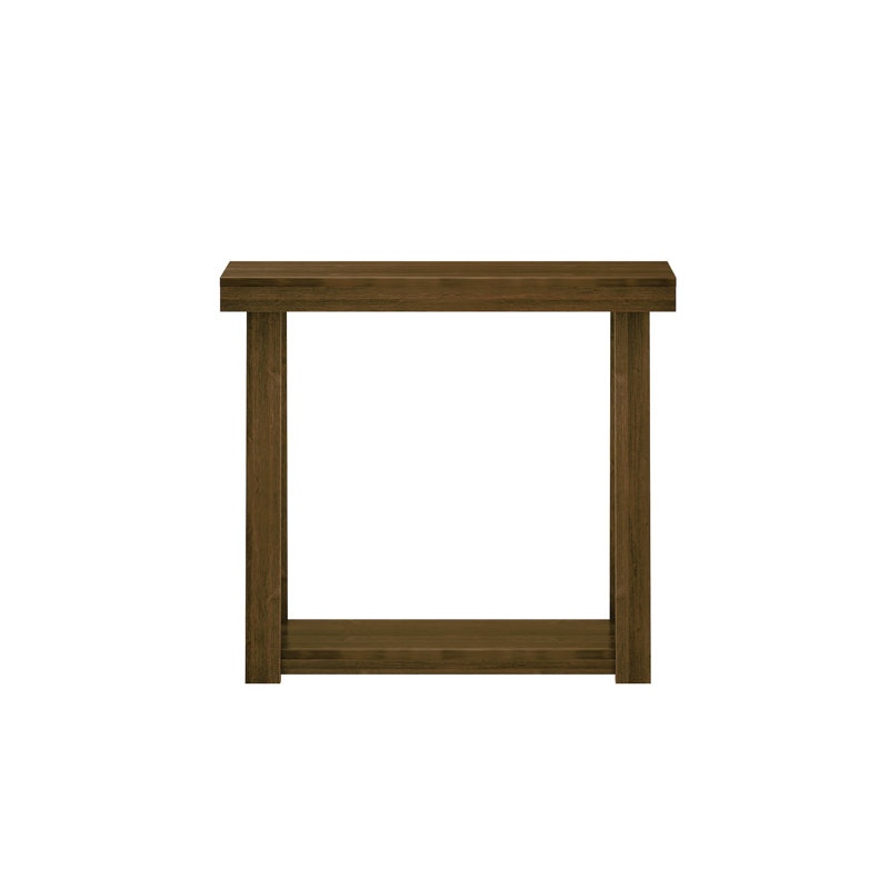Beckett Solid Wood Console Table, 32" H x 36" W x 12" D, Walnut Brown