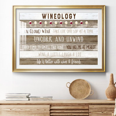 Wineology - cadre photo, art textuel