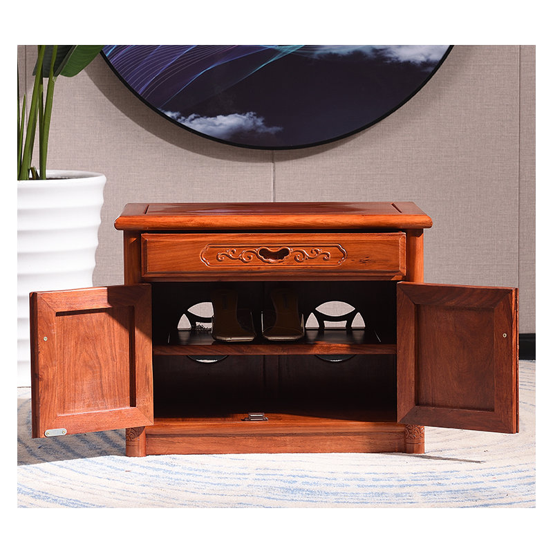 Armoire de rangement pour chaussures en bois massif 8 paires