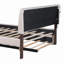 Lit plateforme tapissier Teddy