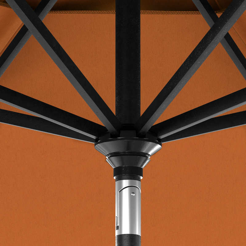 Parasol en pierre noir 11 pi, Orange