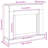 Fireplace Surround 39.4X11.8X34.4" Engineered Wood-1025223284