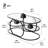 40" Glass Top Coffee Table With Metal Frame-2046864943