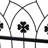 Tawanna 131cm W x 49cm D Metal Arbour Gate with Gate in Black