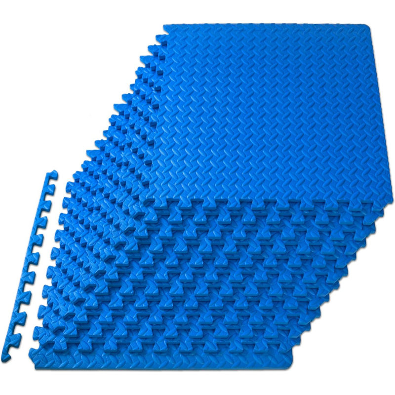 Tapis de sol bleu (12 pièces), Bleu