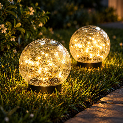 30 lumières de jardin à énergie solaire à DEL pour l'extérieur