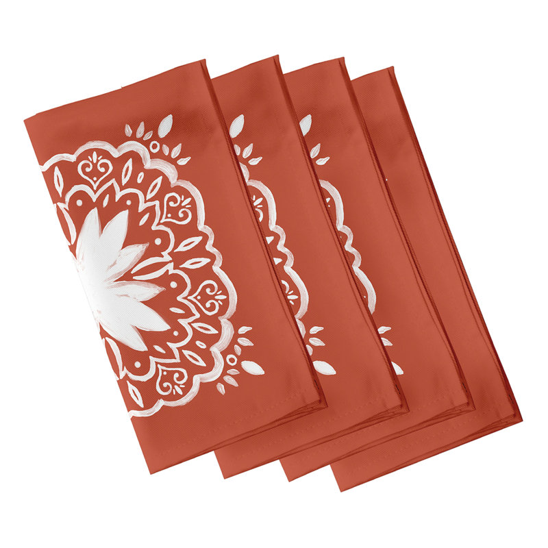 Ensemble de serviettes 4 pièces Aeryn, Orange