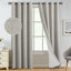 Rideaux 100% lin occultant, rideaux obscurcissant avec œillets pour chambre à coucher avec doublure blanche-1451809068-1451809069