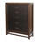 Five-Drawer Chest, Rustic Chest With Two-Tone Finish Design