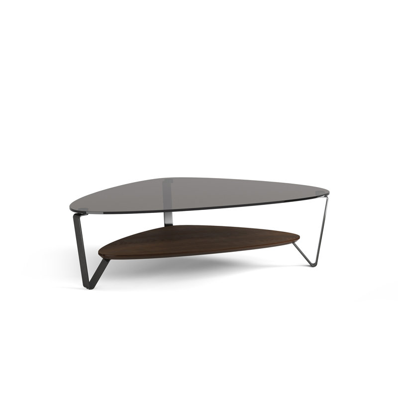 Dino Coffee Table, 15.5" H x 55" L x 33.5" W, Toasted Oak