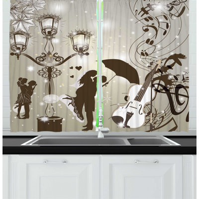 Pointed Kitchen Curtain
