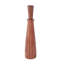 Grand vase décoratif en forme de sablier brun plissé fabriqué à la main en bois Chrostoph-1800203818