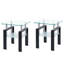Table de bout en verre trempé transparent, petite table à 2 niveaux avec rangement, table d'appoint de salon-2146047840-2146047870
