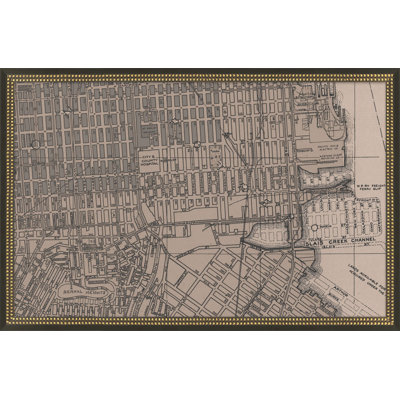 San Francisco, grille rétro carte I