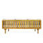 Ensembles de meubles de patio: lit de jour 3 places Claremont + table en bois d'acacia-130480510