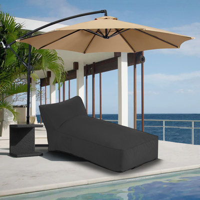 Outdoor Chaise Lounge Chair, Patio Sunbed Sofa Uv Resistant Waterproof Couch Reclining Sunbathing Bed Comfy Daybed For Garden, Pool, Beach by Ebern Designs