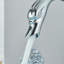 Robinet de lavabo de salle de bain chromé à 3 trous avec robinet de lavabo chromé Swan