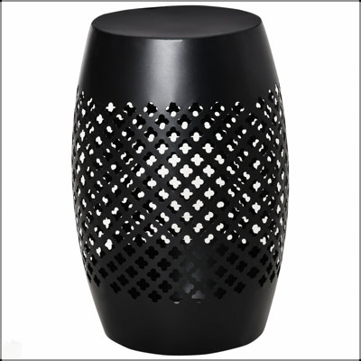Stylish Steel Patio End Table With Weather-Resistant Surface, Perfect For Indoor And Outdoor Decor