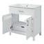 Meuble-lavabo de 30 pouces avec lavabo en céramique et beaucoup de rangement - le choix parfait pour les petites salles de bain-989351824
