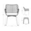 Chaise de patio avec coussin Medi