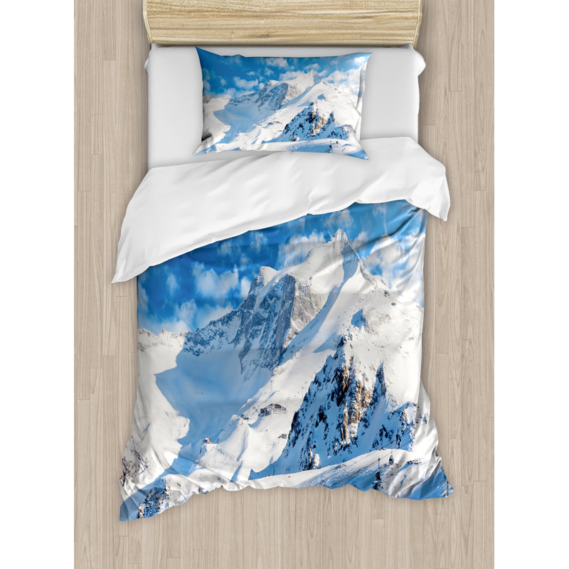 Lake House Rustic Polyester Duvet Cover, Twin Duvet Cover