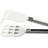 Tovolo Mini Waffle Tongs with Pronged Silicone Tips for Waffles and Air Fryer, White-102055169