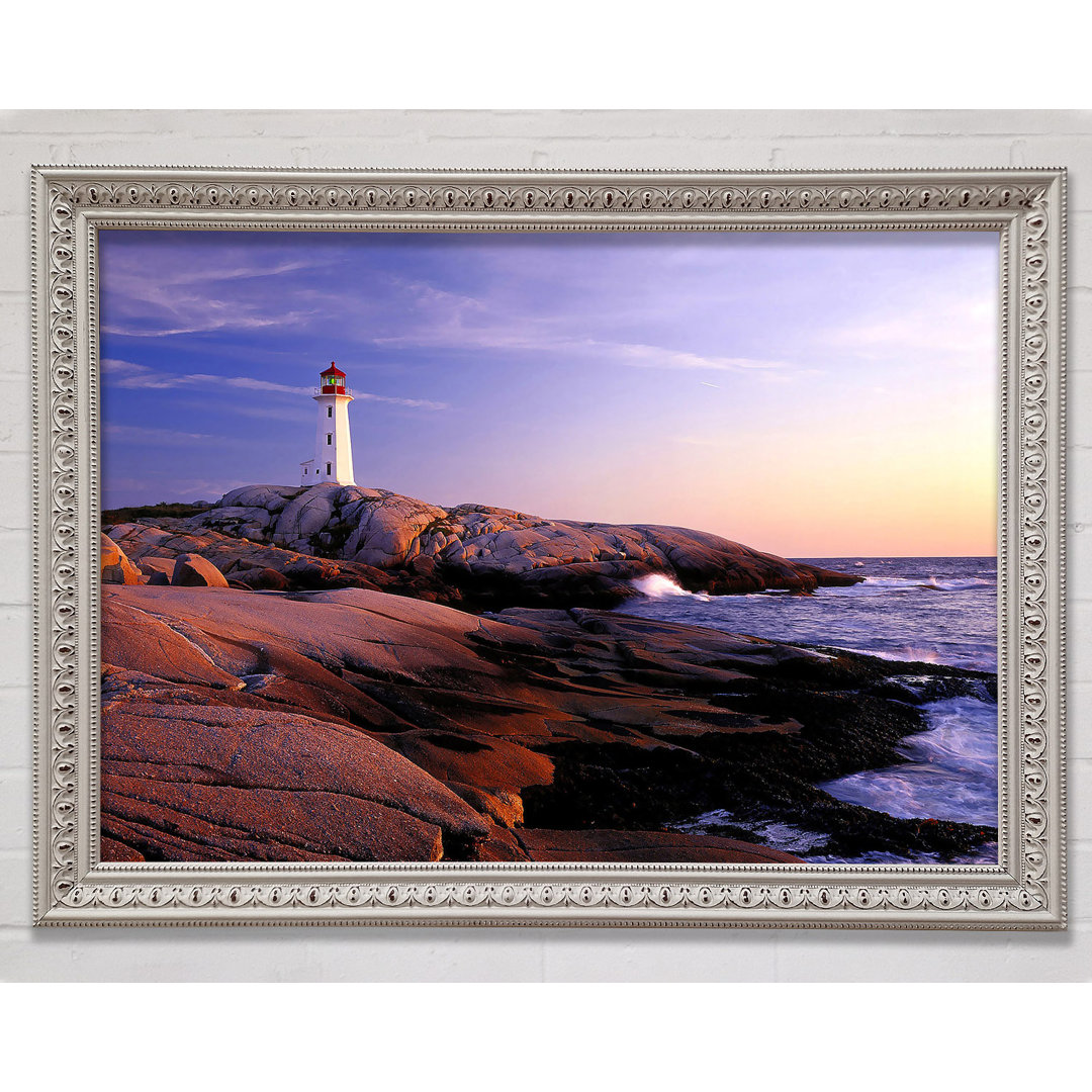 Peggys Point Leuchtturm Peggys Cove Nova Scotia - Einzelne Bilderrahmen Kunstdrucke