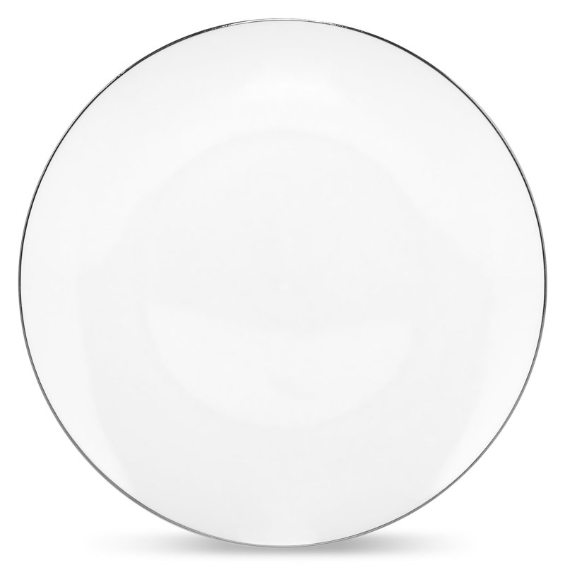 Silveira Dinner Plate, White/Black
