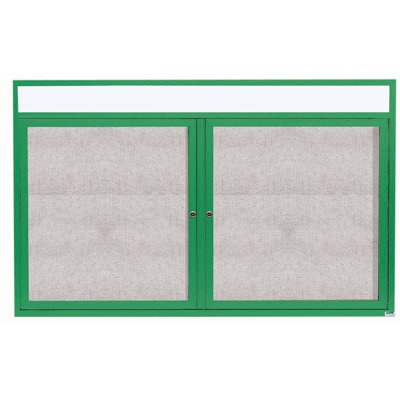 Illuminated Outdoor Enclosed Wall Mounted Bulletin Board