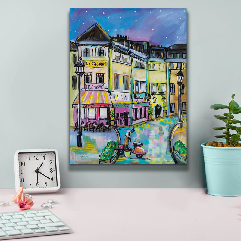 «Paris Evening» par Jeanette Vertentes, H 16 po x l 12 po x P 0,75 po